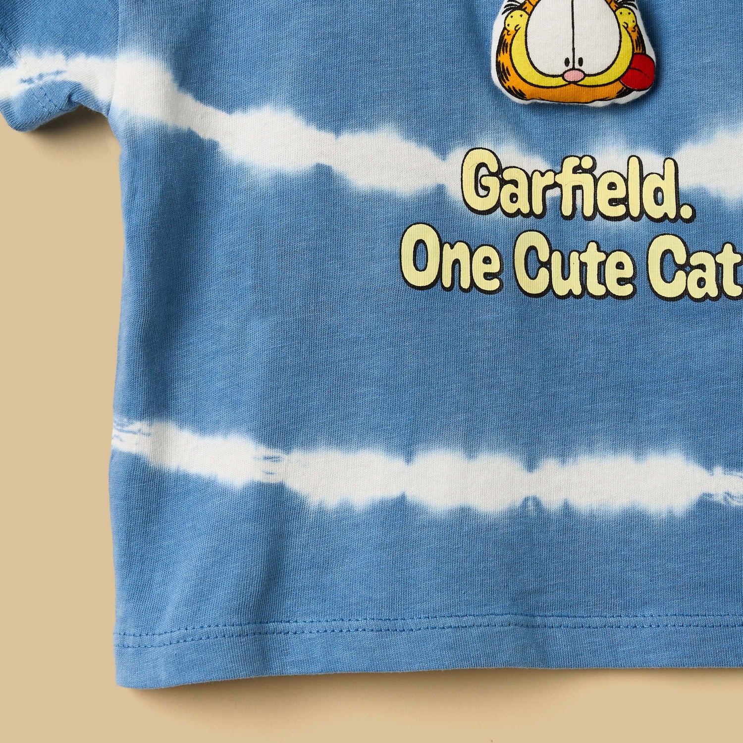 Garfield Print Cotton T-shirt and Shorts Set