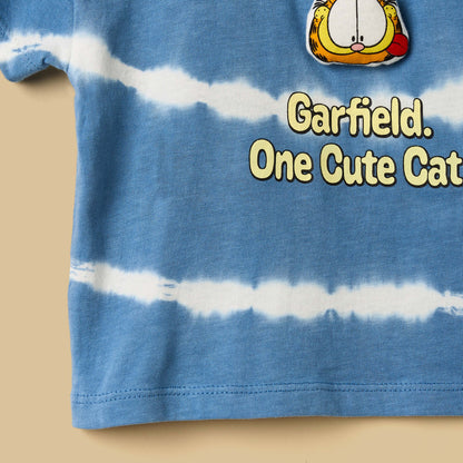 Garfield Print Cotton T-shirt and Shorts Set