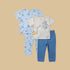 Pack of 2 - Winnie the Pooh Print Cotton Pyjama Set - Blue / 12-18 mths