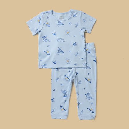 Pack of 2 - Winnie the Pooh Print Cotton Pyjama Set