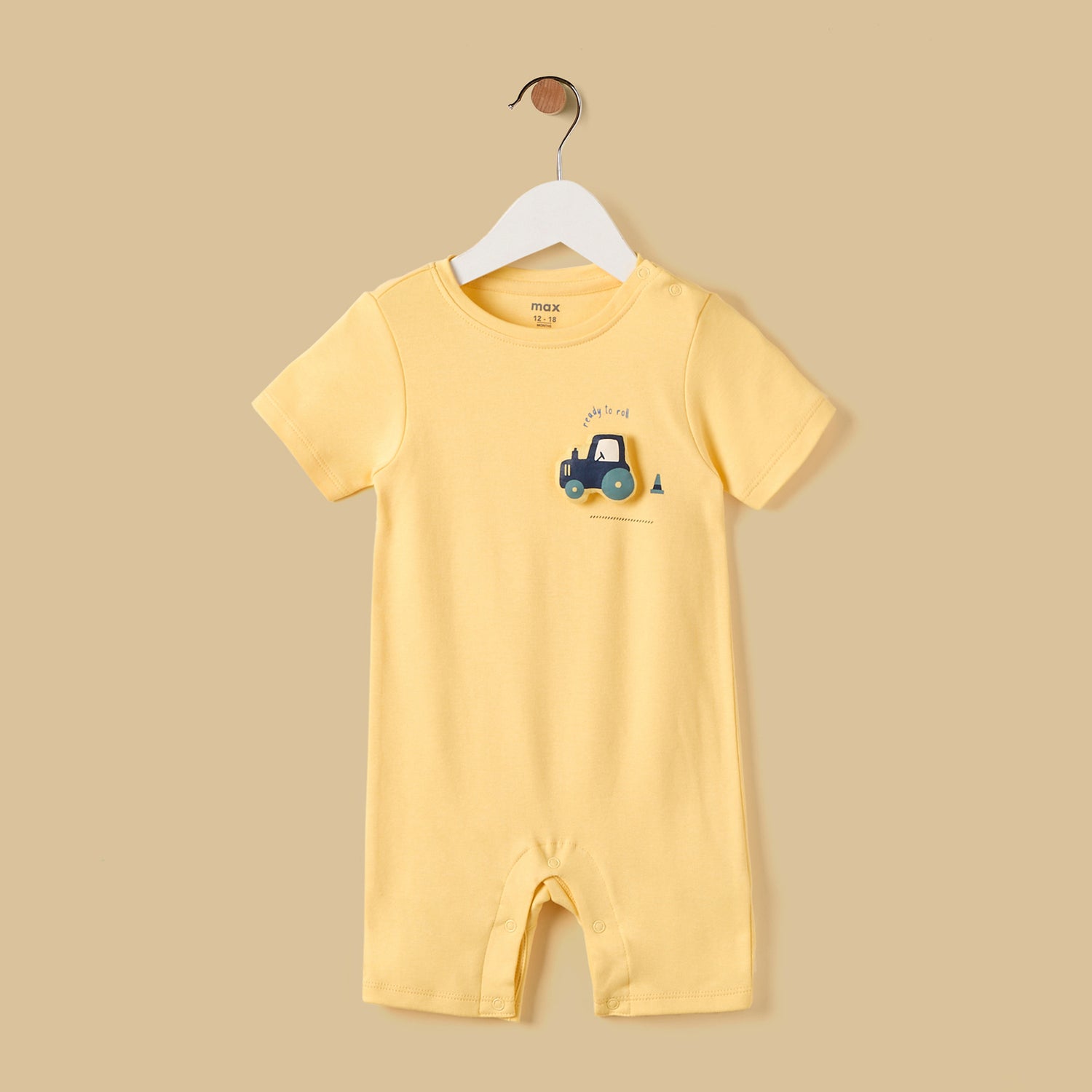 Pack of 2 - Vehicle Print Cotton Romper