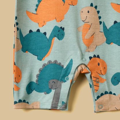 Pack of 2 - Dinosaur Print Cotton Romper
