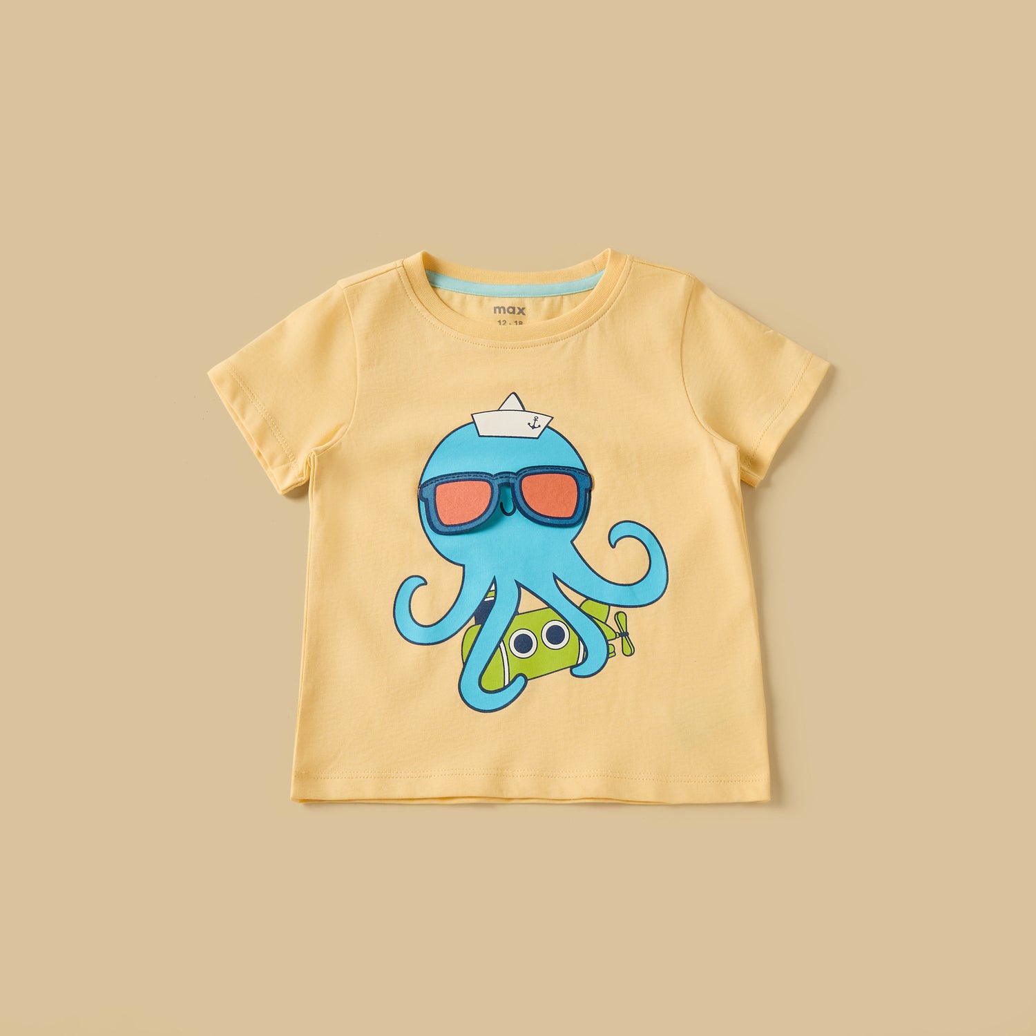 Pack of 3 - Aquatic 3D Animal Print Cotton T-shirt