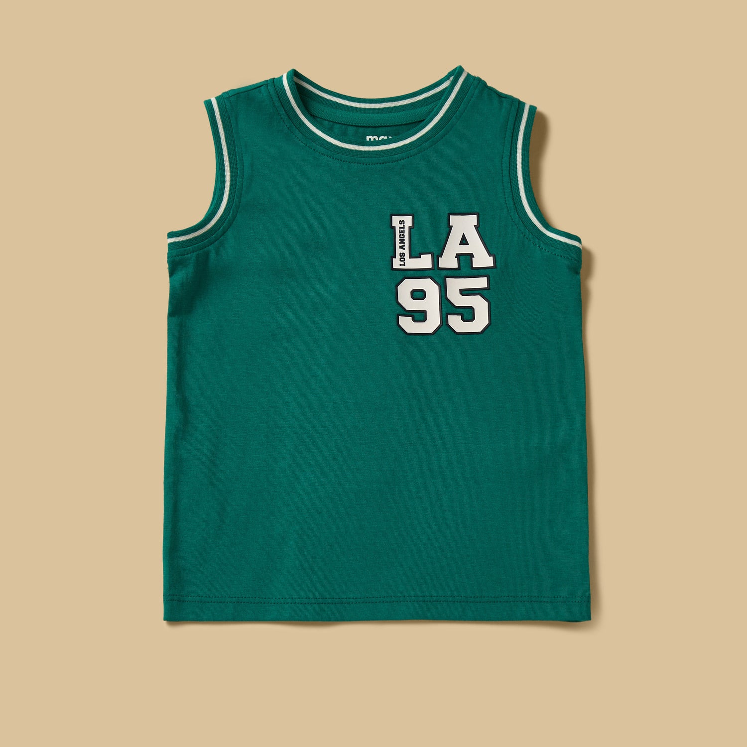 Pack of 3 - Varsity Print Sleeveless T-shirt