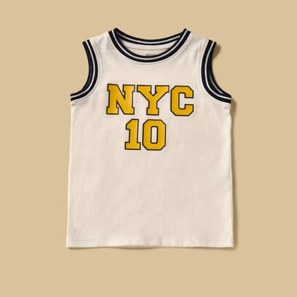 Pack of 3 - Varsity Print Sleeveless T-shirt