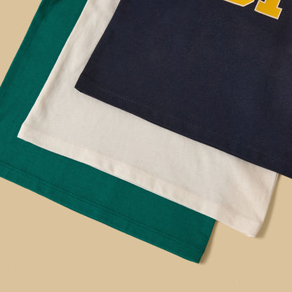 Pack of 3 - Varsity Print Sleeveless T-shirt