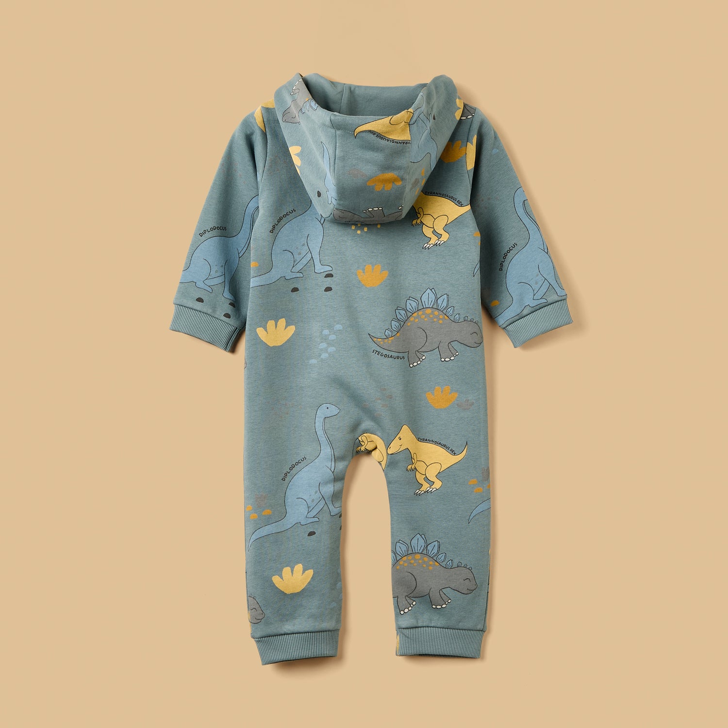 Dinosaur Print Hooded Romper
