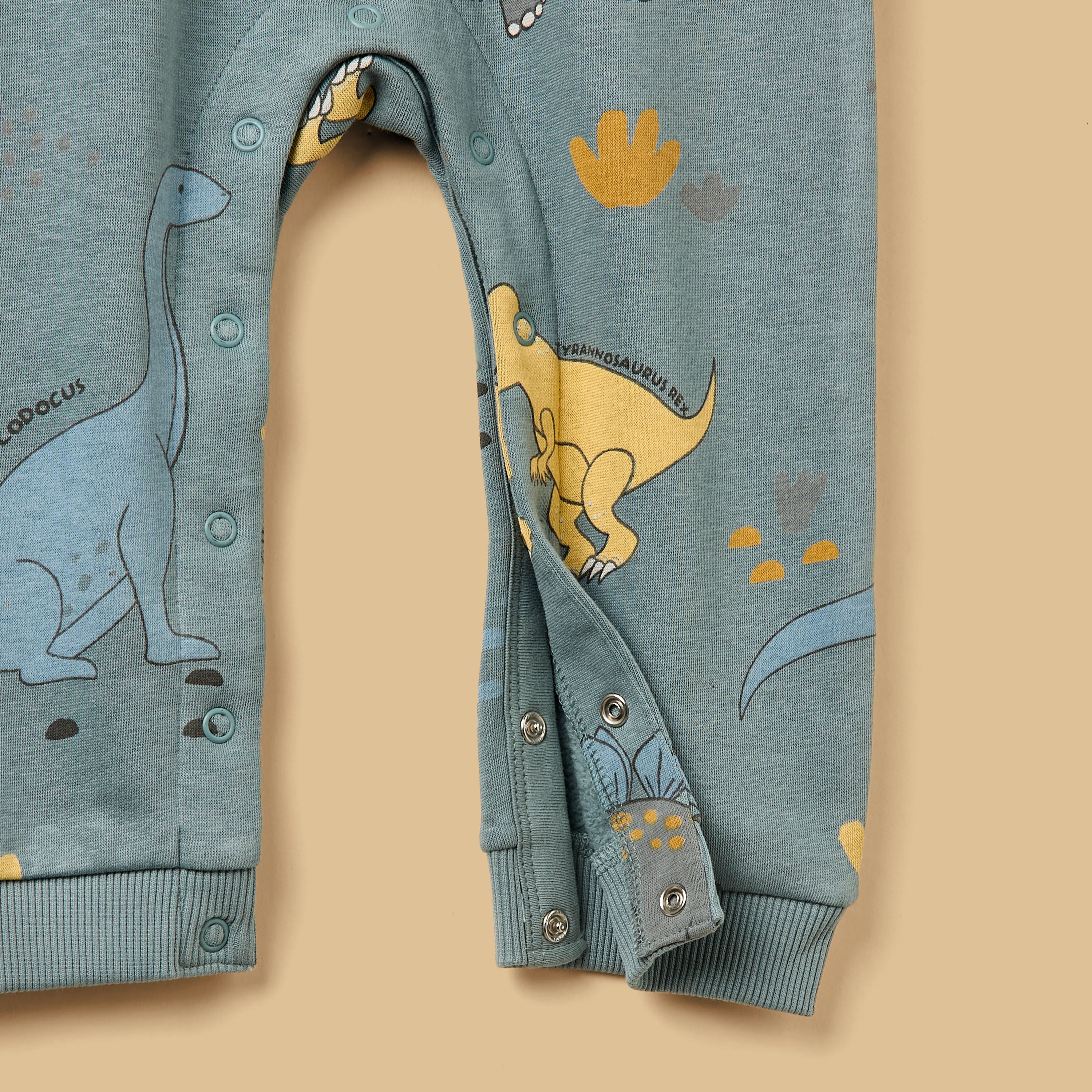 Dinosaur Print Hooded Romper