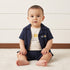 Graphic Print Cotton Shirt with T-shirt and Shorts