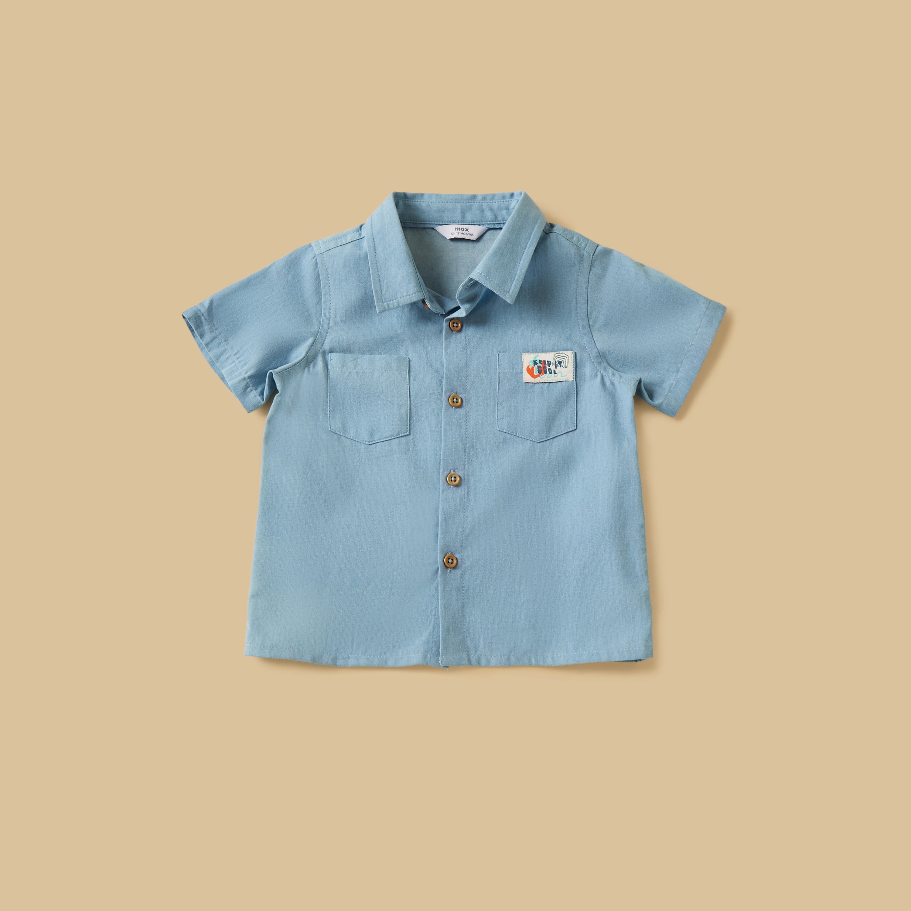 Printed Cotton T-shirt with Shirt and Shorts Set
