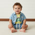 Printed Cotton T-shirt with Shirt and Shorts Set - Multicolour / 12-18 mths