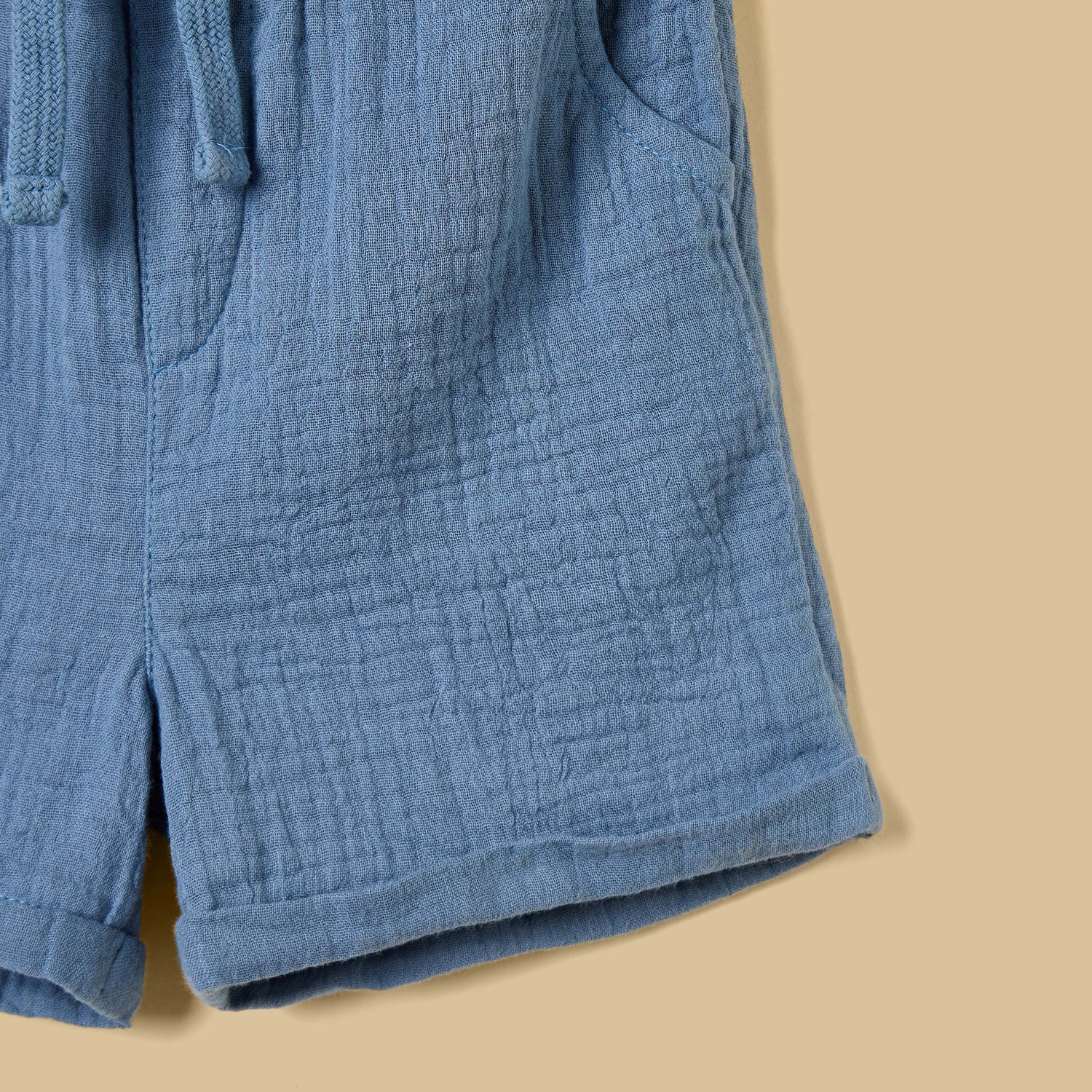 Embroidered Cotton Shirt and Shorts Set