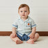 Embroidered Cotton Shirt and Shorts Set - Blue / 12-18 mths