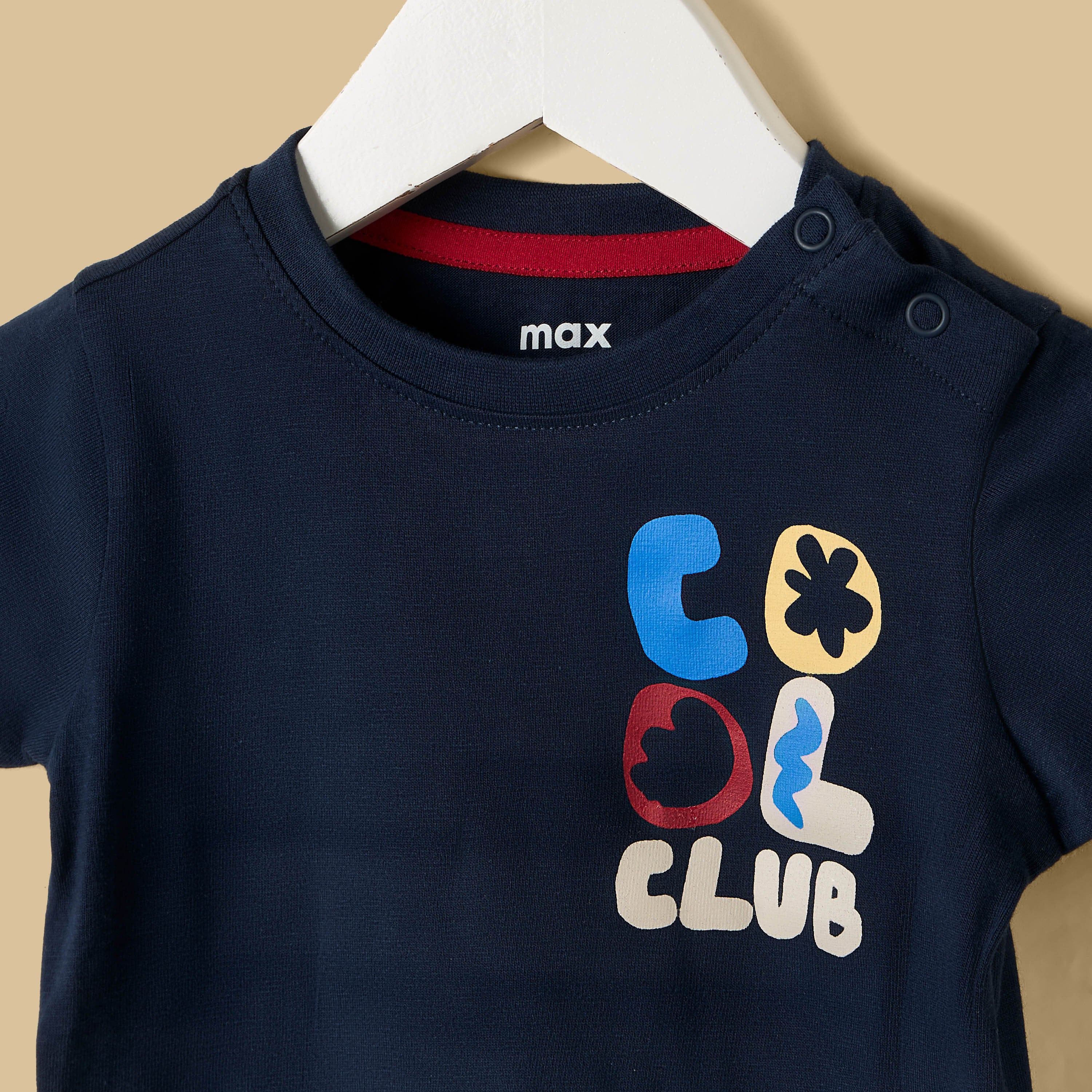 Printed Cotton T-shirt with Shorts and Cap