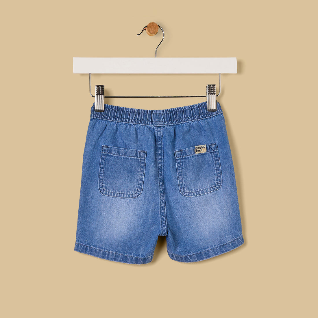 Cotton Denim Shorts