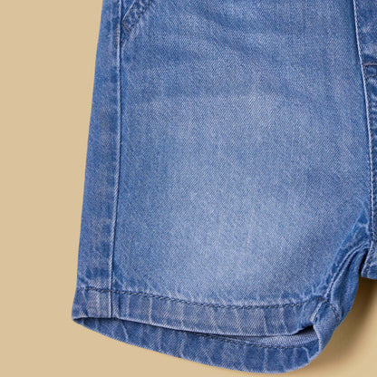 Cotton Denim Shorts