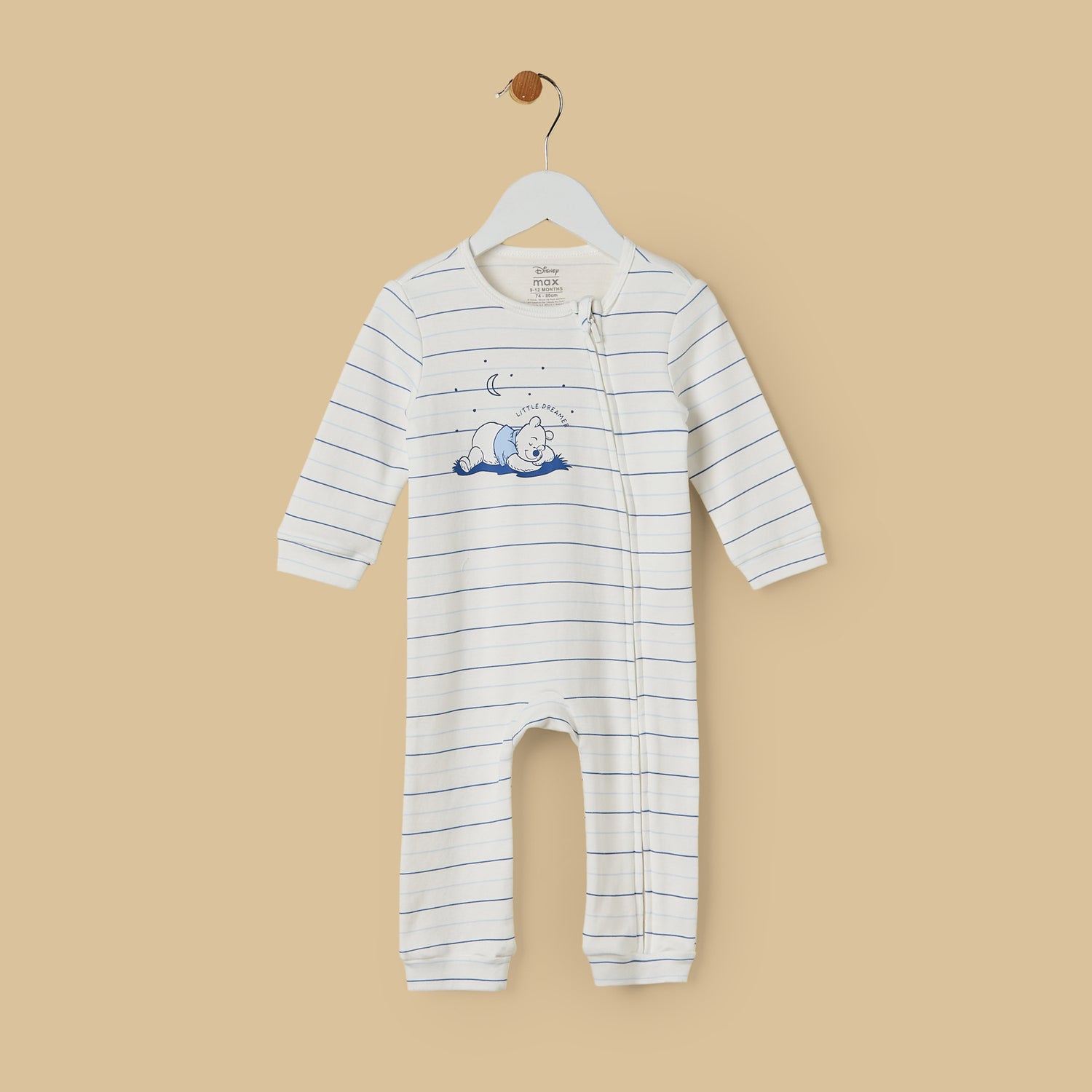 Pack of 2 - Winnie The Pooh Print Cotton Sleepsuit