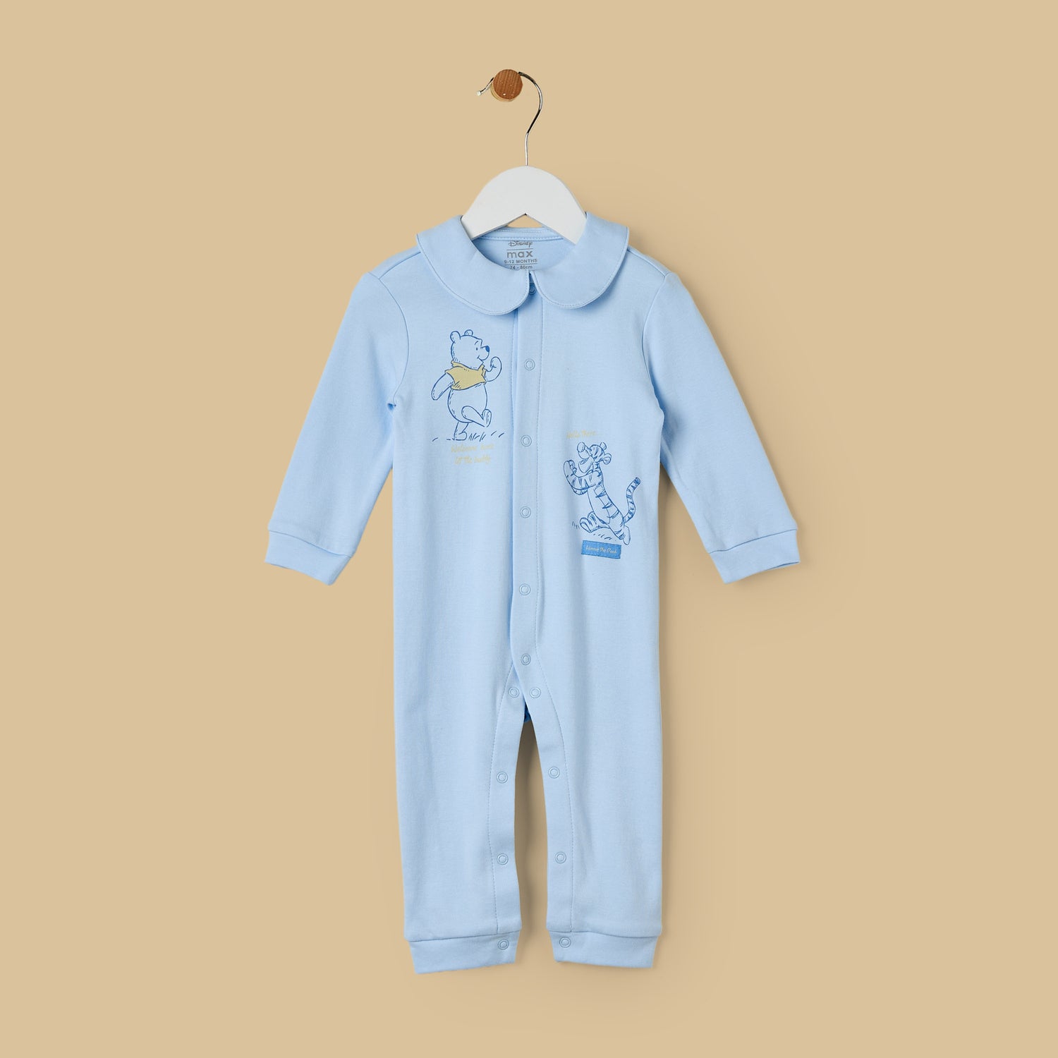 Pack of 2 - Winnie The Pooh Print Cotton Sleepsuit