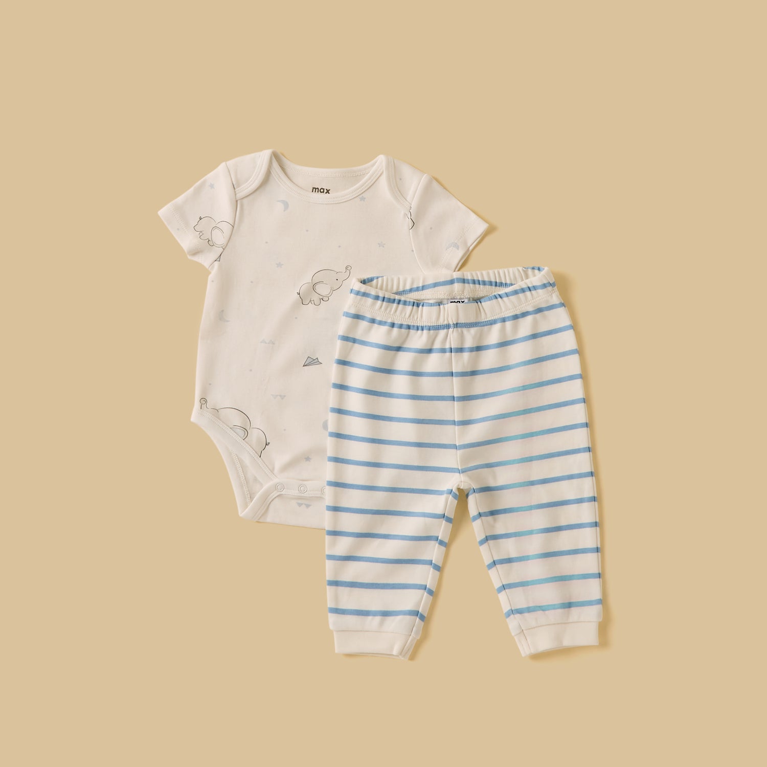 Elephant Print 7-Piece Clothing Set