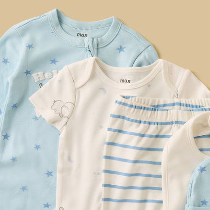 Elephant Print 7-Piece Clothing Set