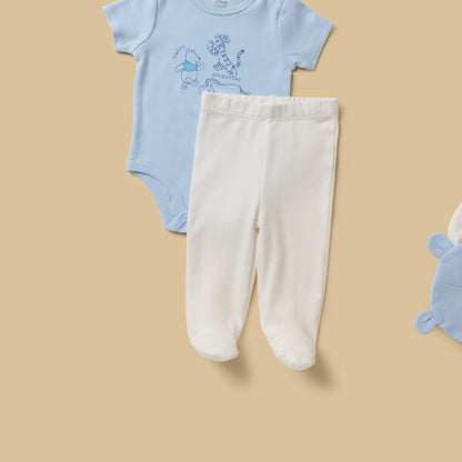 Winnie the Pooh Print 6-Piece Cotton Clothing Set
