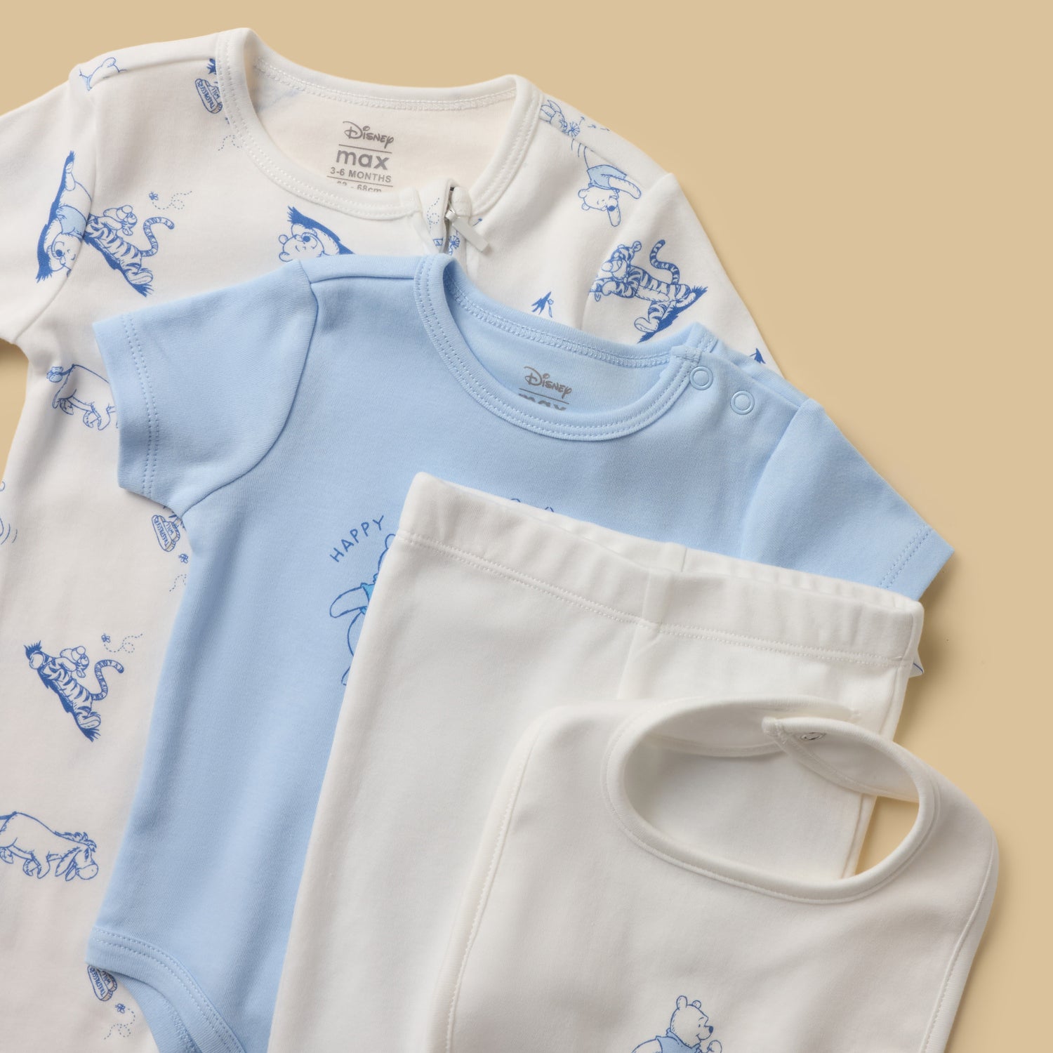 Winnie the Pooh Print 6-Piece Cotton Clothing Set