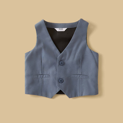 Safari Print Cotton Waistcoat with Shirt and Shorts Set