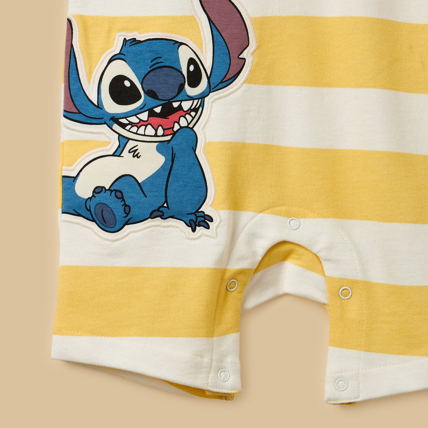 Stitch Print Cotton Romper