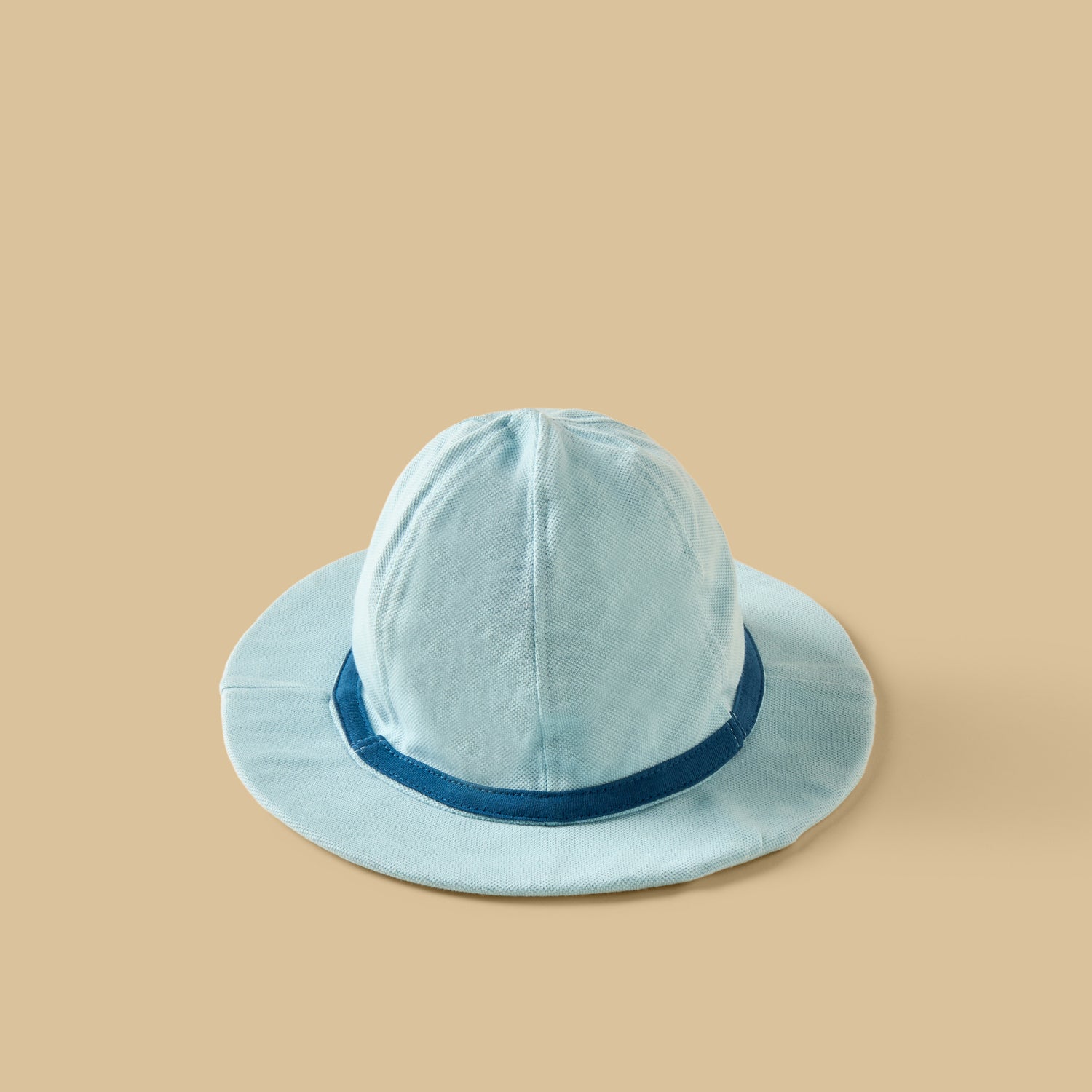 Striped Pique Cotton Polo Romper with Hat