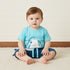 Shark 3D Print T-shirt and Shorts Set - Blue / 12-18 mths
