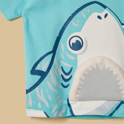 Shark 3D Print T-shirt and Shorts Set