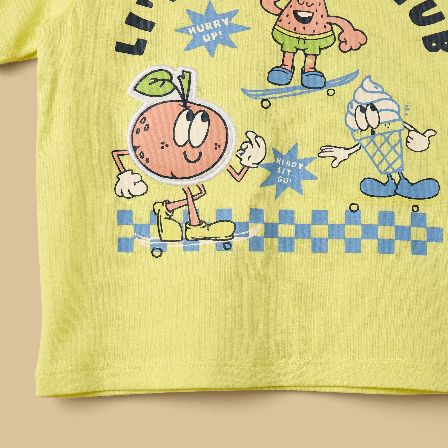 Graphic Print Cotton T-shirt and Shirt Set