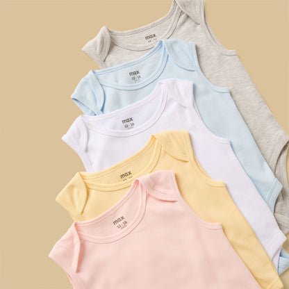 Pack of 5 - Sleeveless Bodysuit