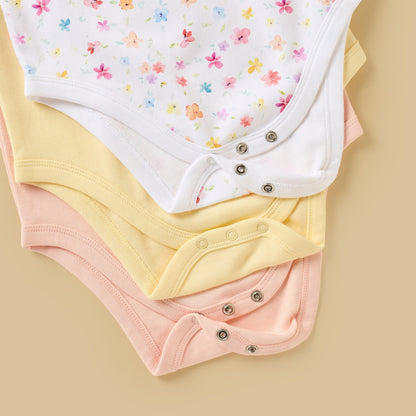 Pack of 3 - Printed Strappy Bodysuit