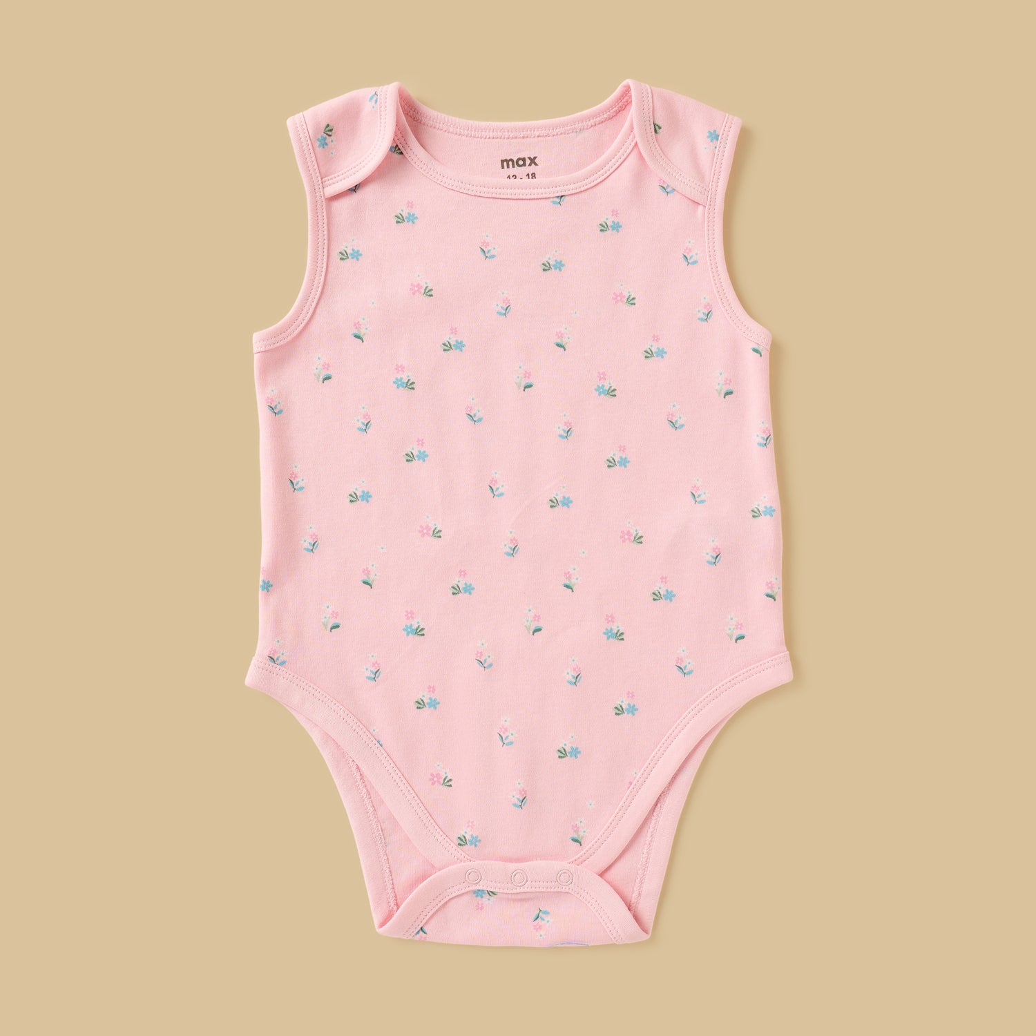 Pack of 3 - Printed Sleeveless Bodysuit