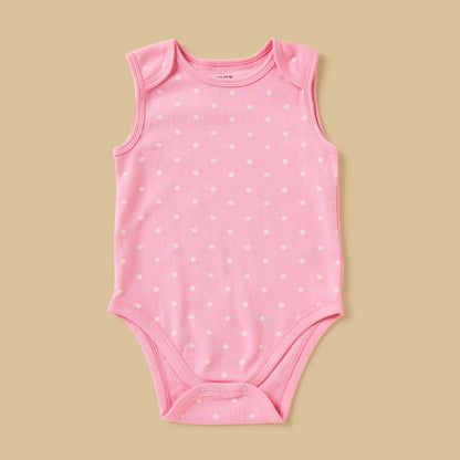 Pack of 3 - Printed Sleeveless Bodysuit