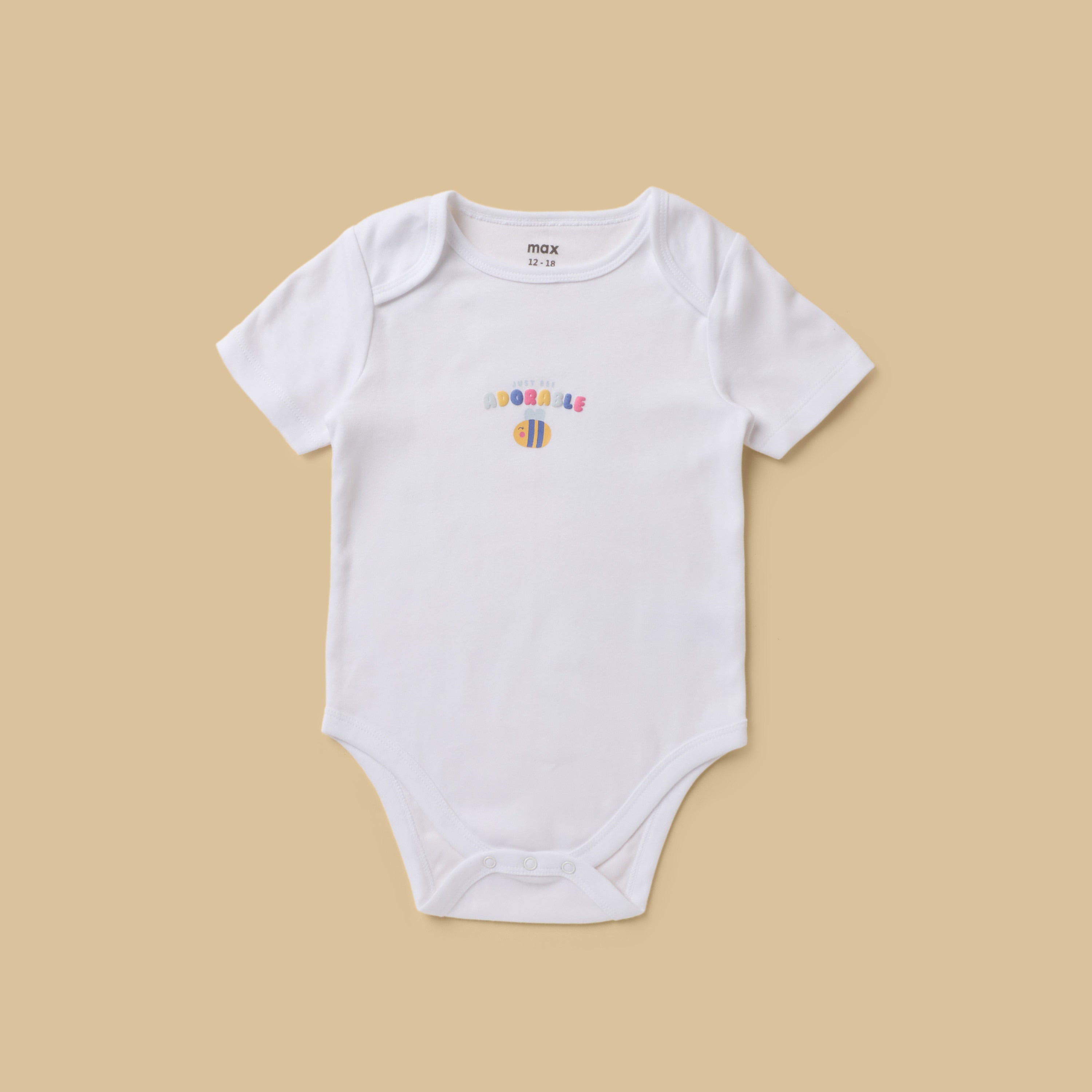 Pack of 5 - Printed Cotton Bodysuit