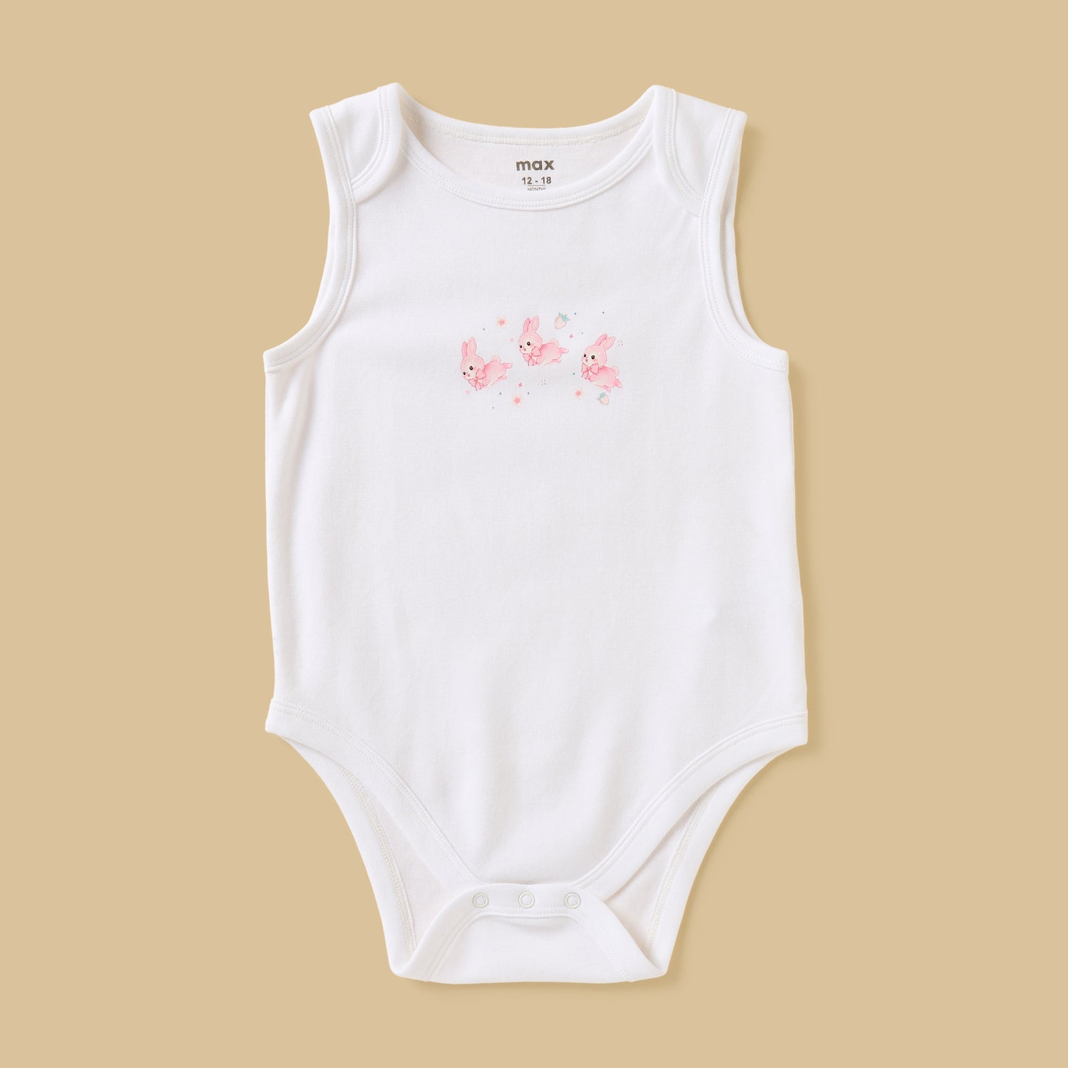 Pack of 5 - Assorted Cotton Sleeveless Bodysuit