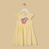 Bear Print Cotton Sleeveless Dress - Yellow / 12-18 mths