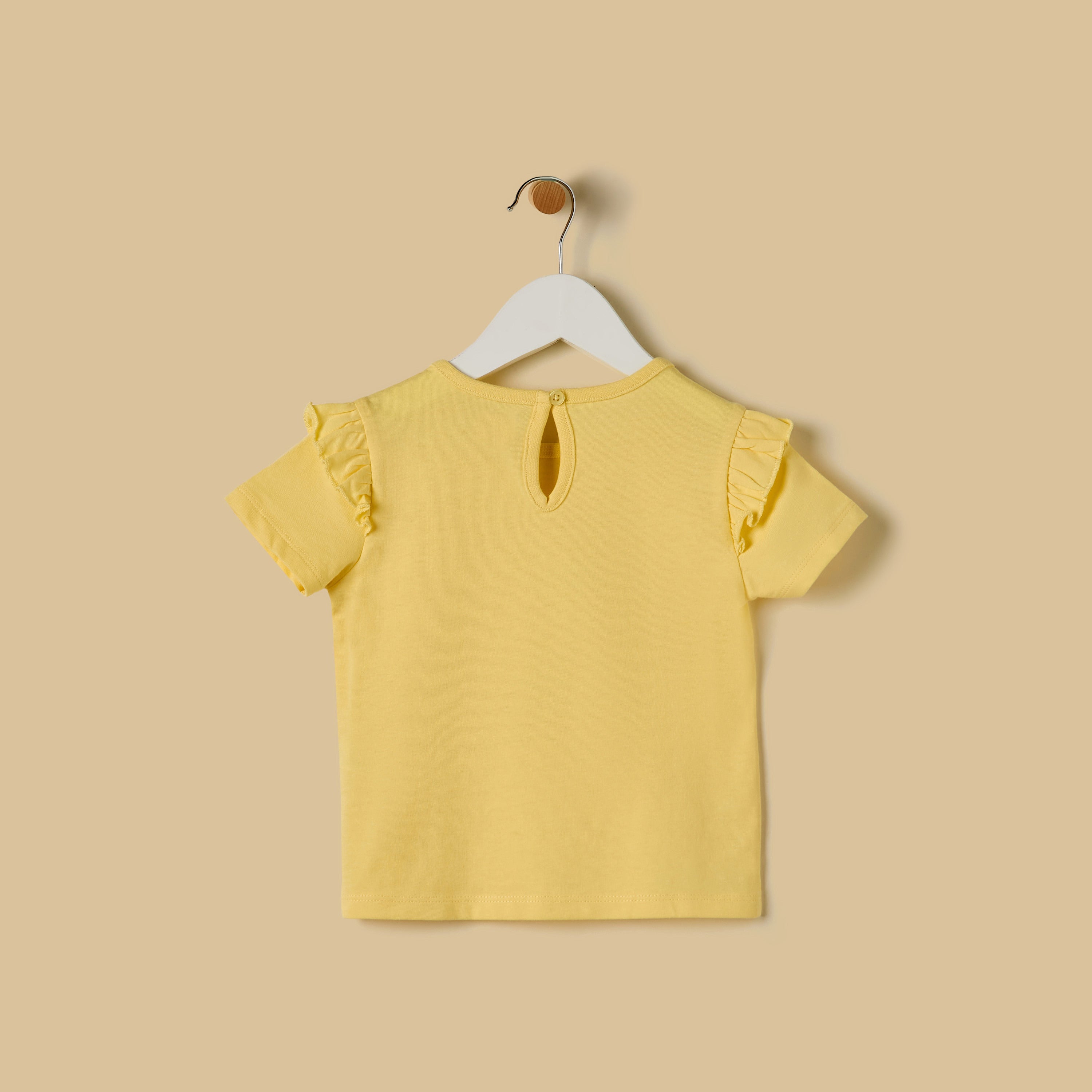 Floral Print Cotton Top with Ruffles