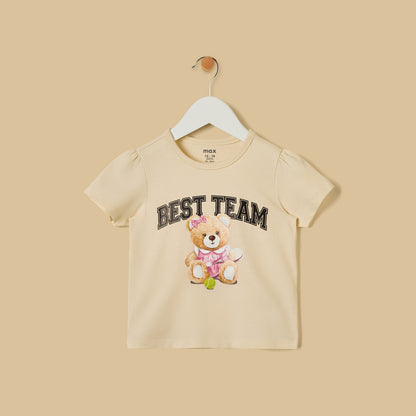 Teddy Bear Print T-shirt