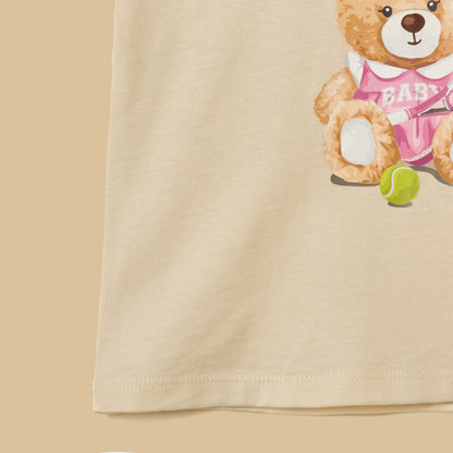Teddy Bear Print T-shirt