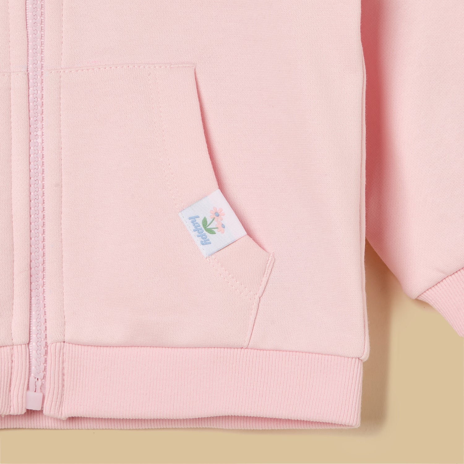 Zip Through Hooded Sweatshirt