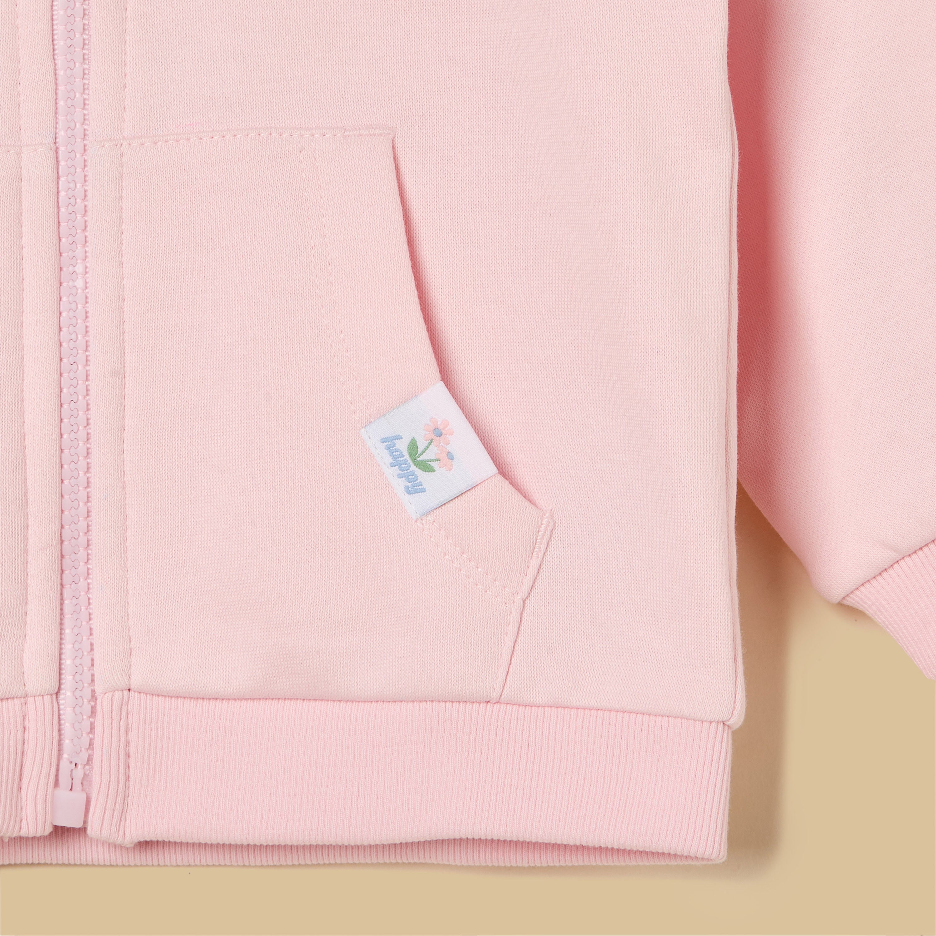 Zip Through Hooded Sweatshirt