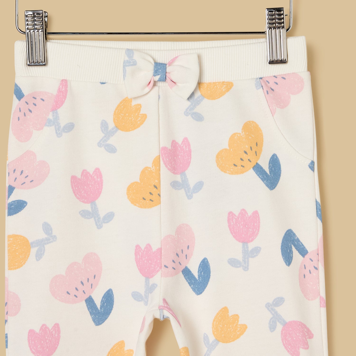 Floral Print Cotton Joggers