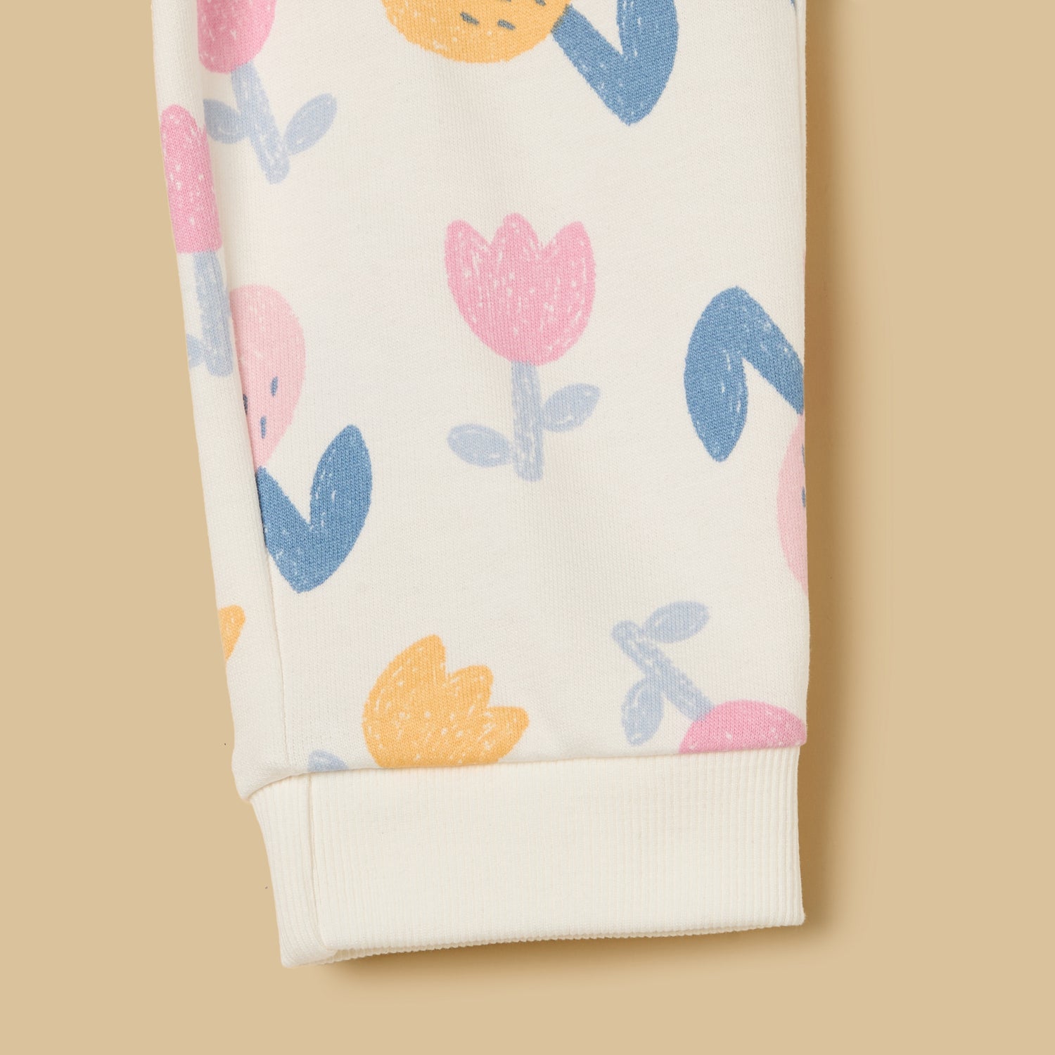 Floral Print Cotton Joggers