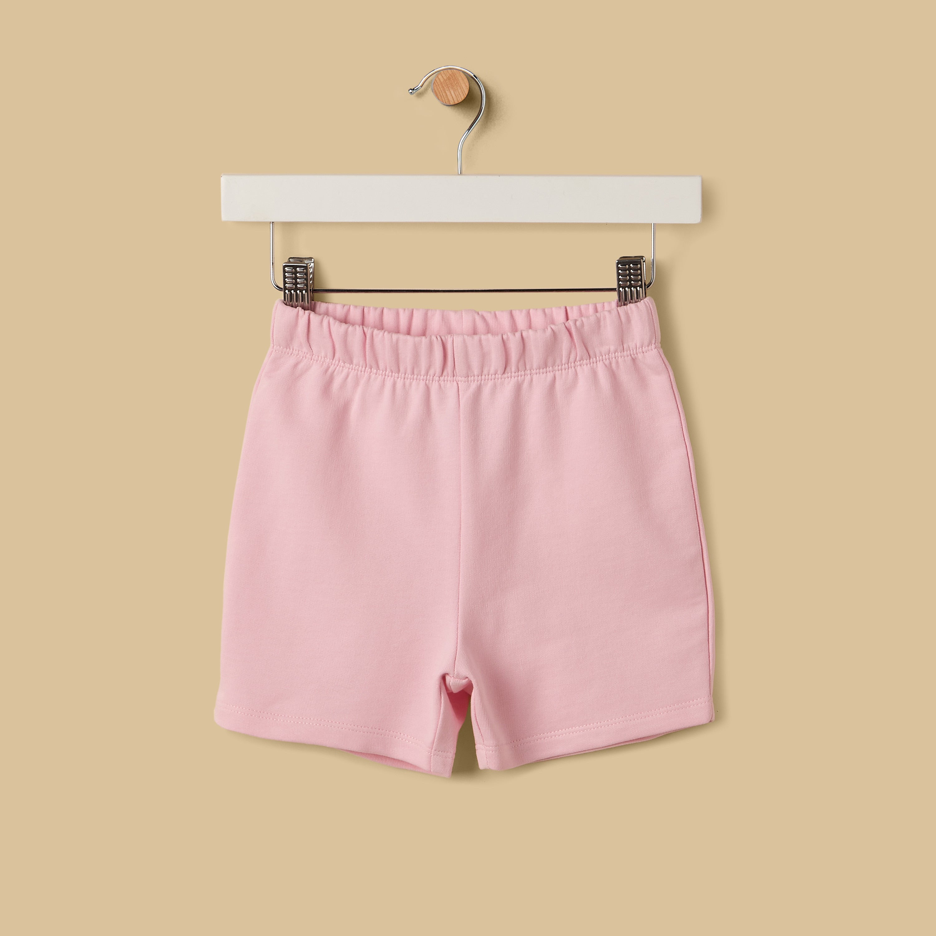 Slogan Print Cotton Top and Shorts Set