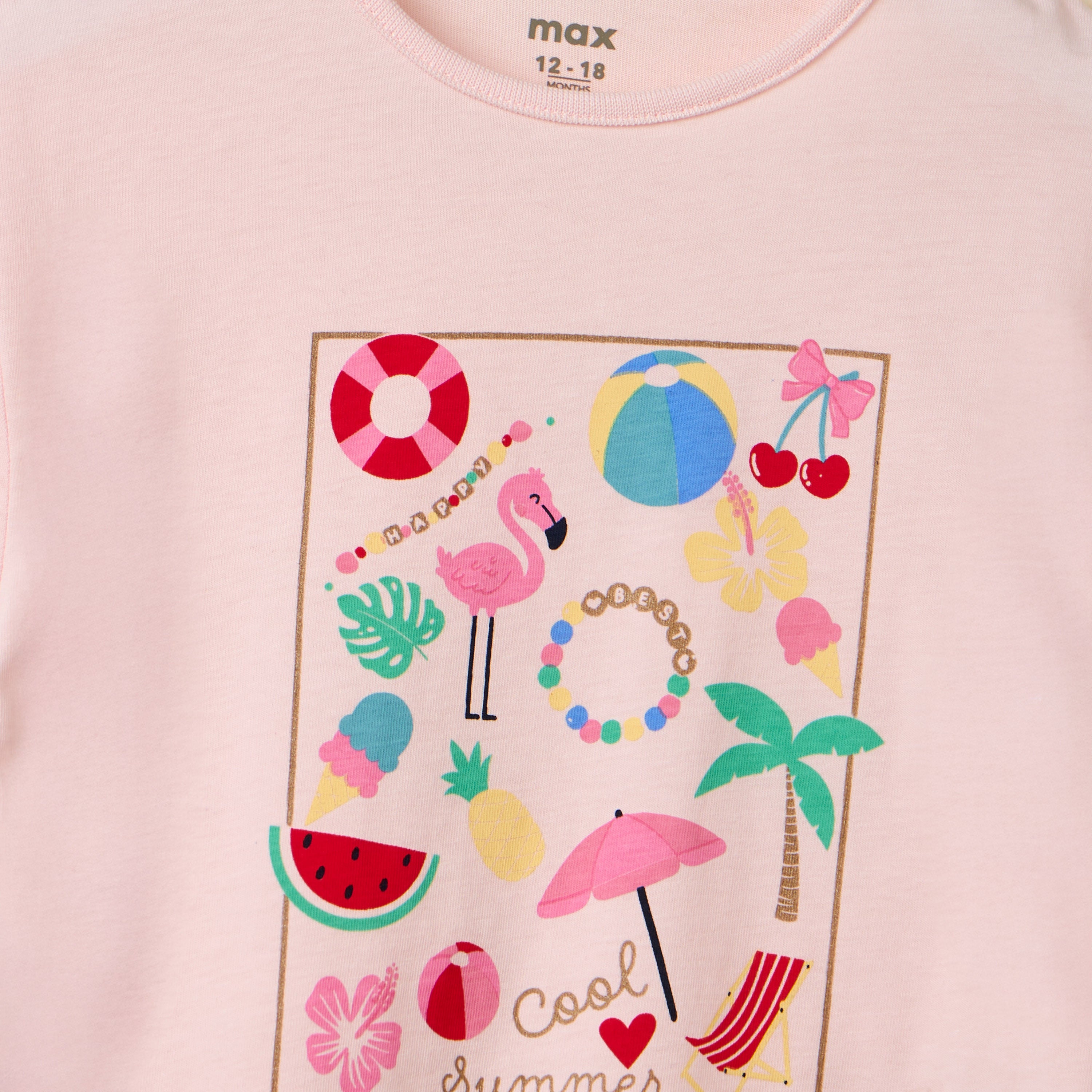 Printed T-shirt and Short Leggings Set