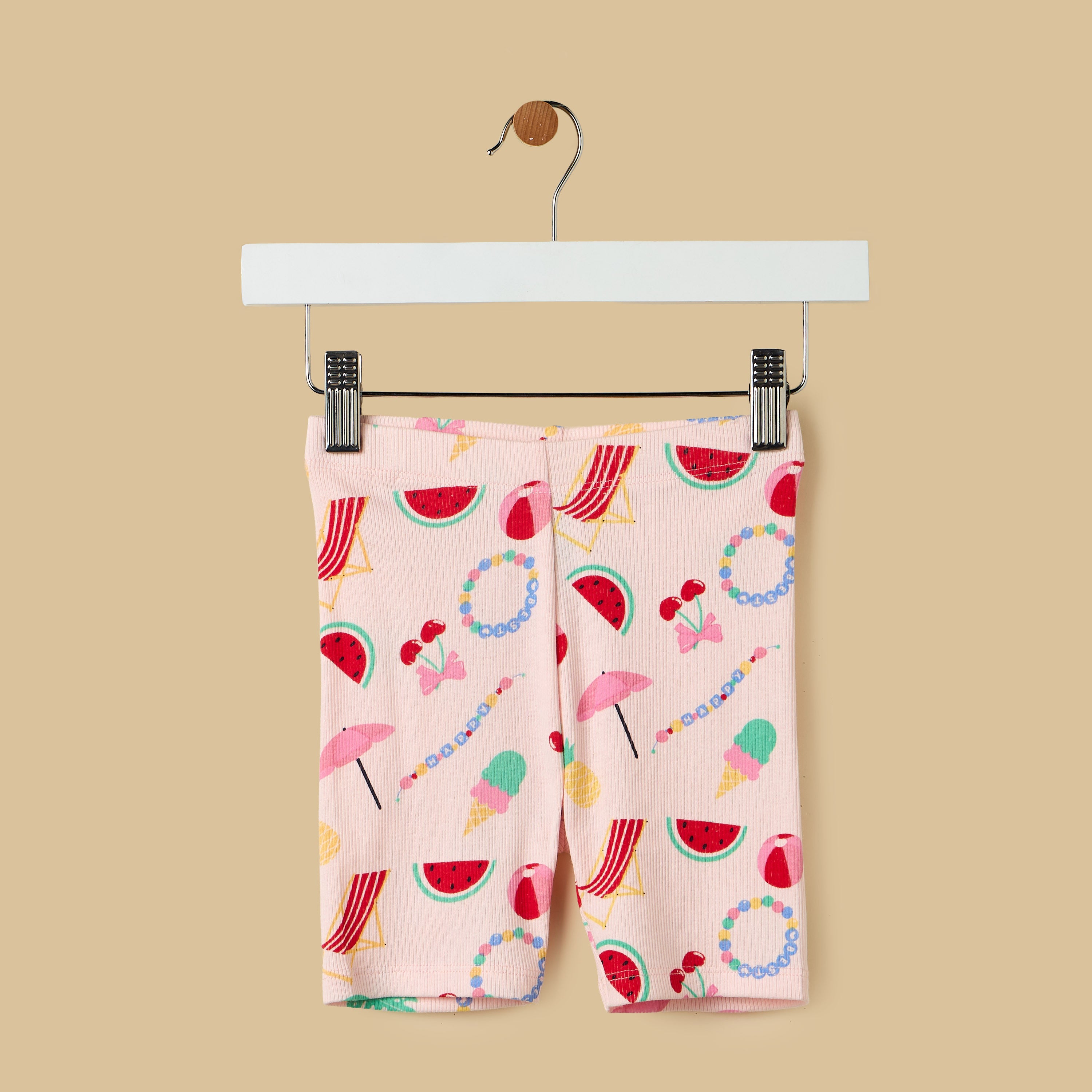 Printed T-shirt and Short Leggings Set