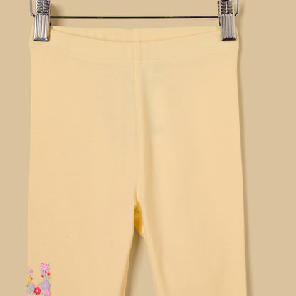 Floral Embroidered Leggings
